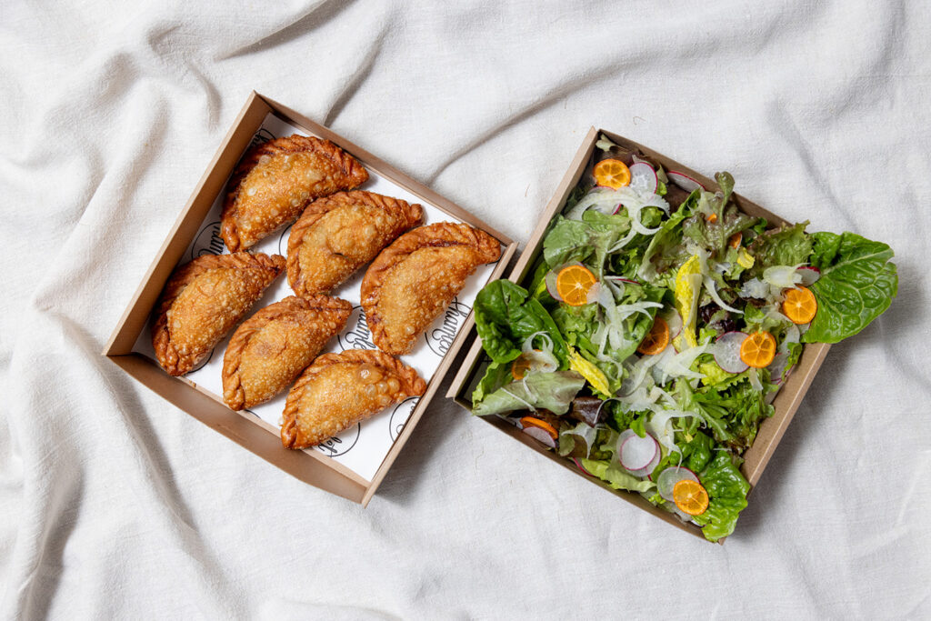 Savoury Pastries + Salad