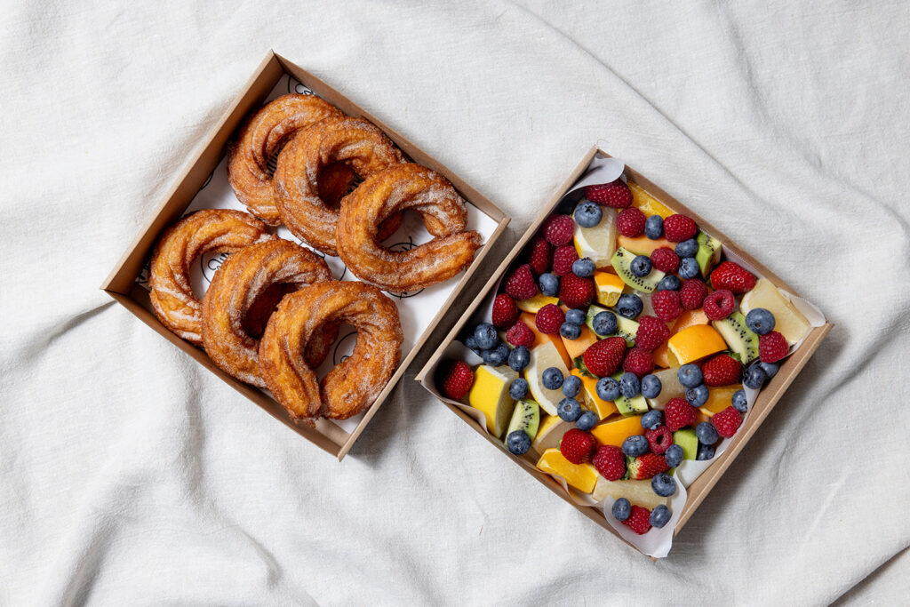 Cinnamon Cruller + Fruit